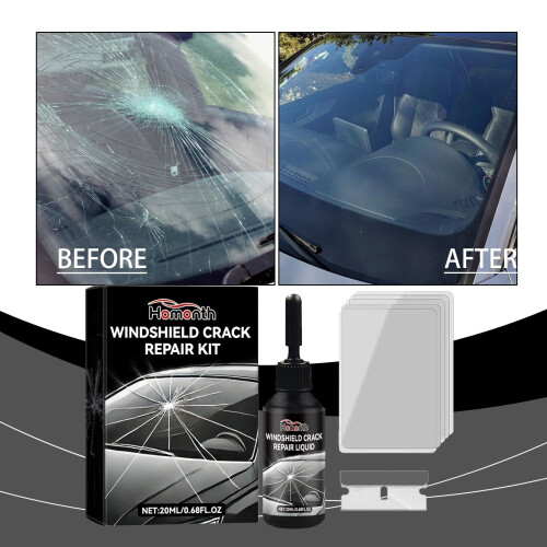 Windshield Crack Repair Kit with Fluid 20 ml 2