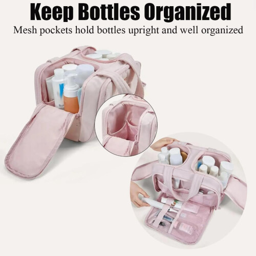 Toiletry Bag Waterproof Large Capacity 4-in-1 Puffy 2