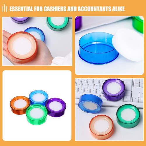 Money Counting Sponge Finger Wetting Tool 4 Pcs 2