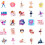 Dance Stickers Ballet Cheerleading Studio 50-Pack 3