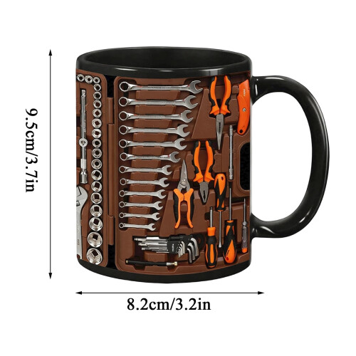 Κούπα καφέ με εργαλεία μηχανικού 11oz, κατάλληλη για πλυντήριο πιάτων σε φούρνο 1