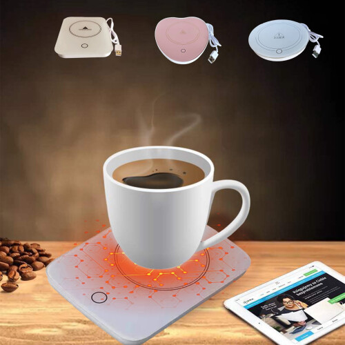 USB Coffee Mug Warmer White 1 Piece 2