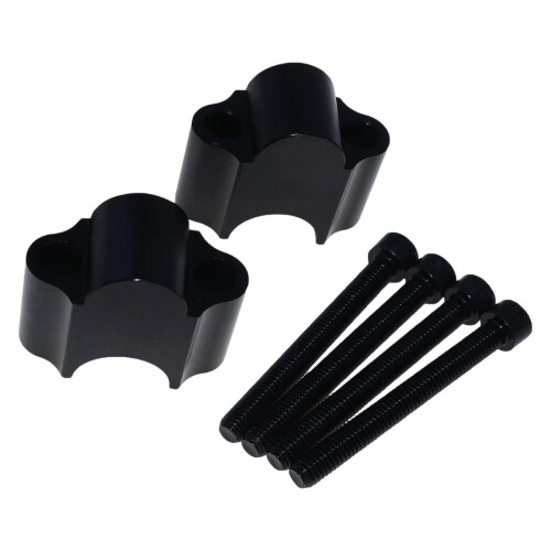 Motorcycle Handlebar Riser Extension Clamp 22mm Black 1