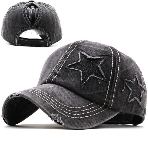 Casquette Snapback Denim Star en coton vieilli (1 pièce) 2