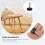 Adjustable Furniture Feet Rubber Iron Black 5 pcs 7