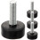 Adjustable Furniture Feet Rubber Iron Black 5 pcs 5