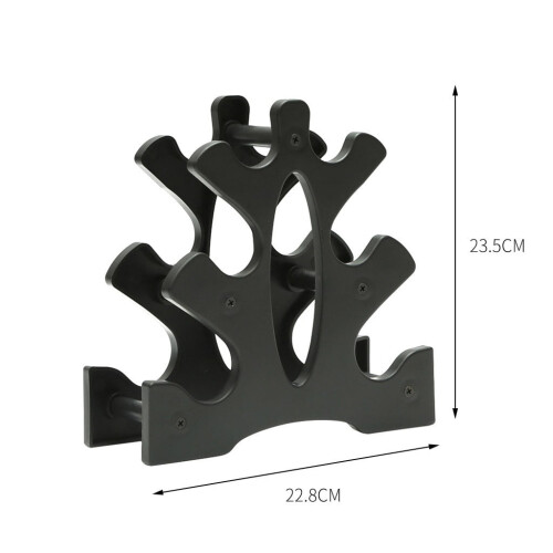 Dumbbell Rack Stand 3-Tier Compact Storage Holds Up to 30 1
