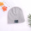 Bonnet Bluetooth sans fil avec micro-haut-parleur gris clair 5