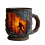 Mug Feu de forêt, thème Sasquatch, style camping vintage 2