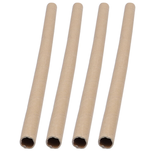 Paper Cylinder Tubes Light Brown 4 pcs 2