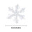 Glitter Snowflake Ornaments Set Silver 3pcs 5