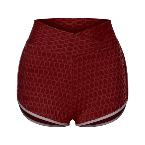 Dam Yogashorts med hög midja, 2-pack, svarta 1