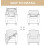 Housse de fauteuil extensible avec accoudoirs pour salon 5
