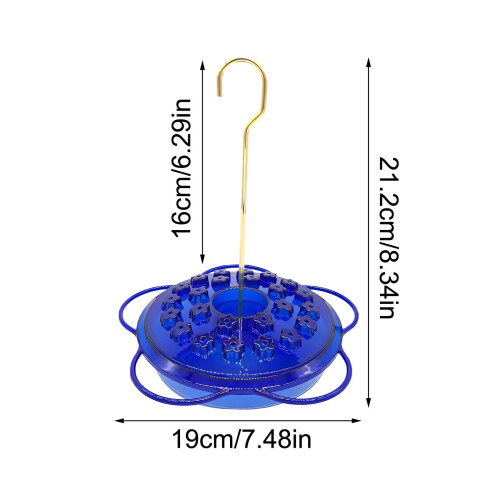 Circular Glass Hummingbird Feeder Bee Squirrel Proof Ant 2