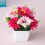 Crisantemo artificiale e bonsai di gypsophila in vaso 7