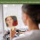 Hand Mirror with Bamboo Handle for Shaving 8.7 x 12.8 Inches 4