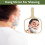Hand Mirror with Bamboo Handle for Shaving 8.7 x 12.8 Inches 5