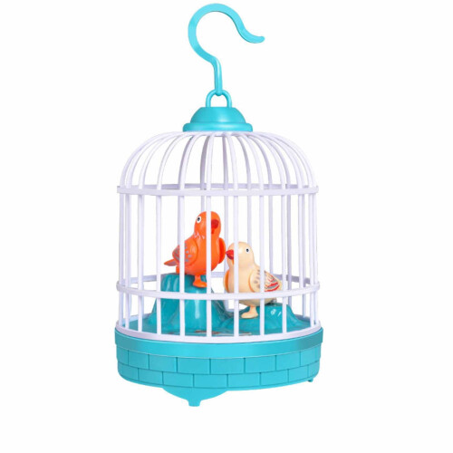 Voice-Activated Bird Cage Toy with Sound Effects 1