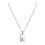 Collier initial plaqué argent pour femme E 4