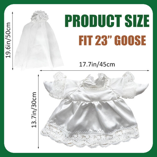 Νυφικό Goose με διακόσμηση βεράντας, δώρο 23 ιντσών 2