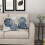 Fodere per cuscini floreali blu scuro, set da 2 pezzi, 45x45 cm (18x18 pollici). 7
