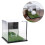 Acrylic golf ball display case square clear stand 2