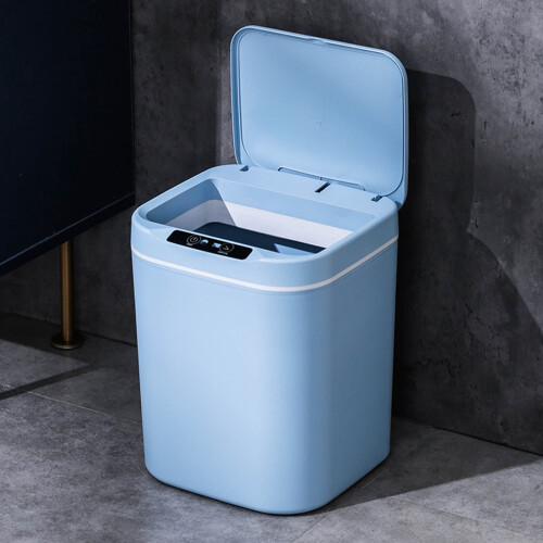 Cubo de basura inteligente con sensor automático de 15 litros 1