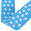Ukulele Strap Blue Cotton Leather Adjustable 7