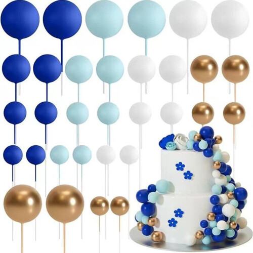 Cake Decoration Balls Purple 32 Pieces 1