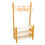 Miniature Coat Rack Shoe Bench 1/6 Scale with 10 Hangers 4