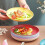 Assiette à goûter rétro en plastique multi-usages (1 pièce) 6