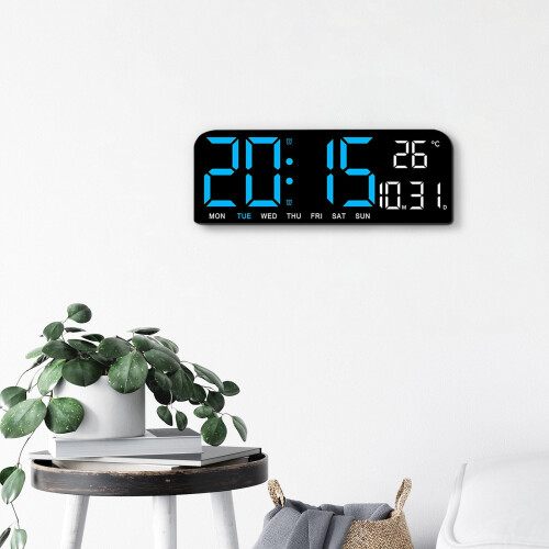 Réveil avec grand écran LED pour chambre à coucher 2