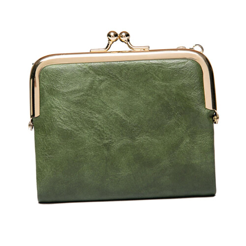 Πορτοφόλι τύπου Clutch, πράσινο, ανθεκτικό, φορητό, μπρελόκ, τσέπη για κέρματα 1