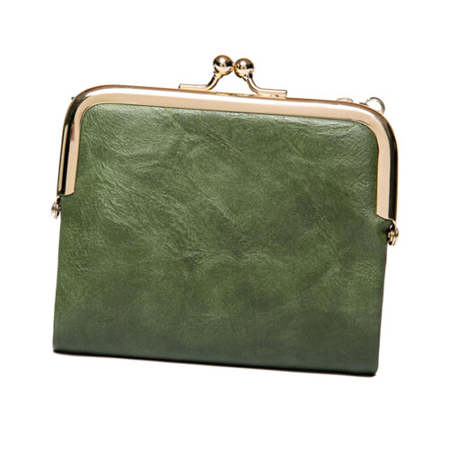 Πορτοφόλι τύπου Clutch, πράσινο, ανθεκτικό, φορητό, μπρελόκ, τσέπη για κέρματα 2