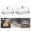 beurrier transparent avec couvercle (1 pièce) 6