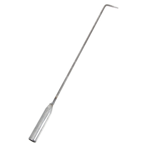 Tisonnier à manche long en fer argenté (1 pièce) 2