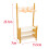 Miniature Coat Rack Shoe Bench 1/6 Scale with 10 Hangers 7