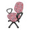 Set van 2 roze bloemen bureaustoelhoezen met elastische stretch 2