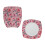 Set van 2 roze bloemen bureaustoelhoezen met elastische stretch 7