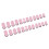 Square Press-On Nails with Leopard and Bowknot Design, 24 3