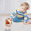 Peluche Chiot debout marron 25 cm, base lestée texturée 4