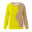 Felpa da donna a blocchi di colore, girocollo, maniche raglan 3