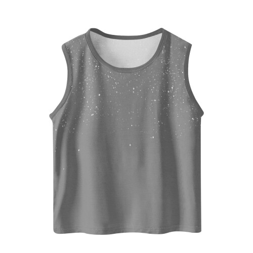 Unisex Toddler Camisole Solid Color Soft Sleeveless Bottom 1