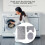 Ensemble de 3 tapis de bain lavables gris uni 7