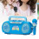 Kids Karaoke Microphone Portable Mini Speaker Blue 6
