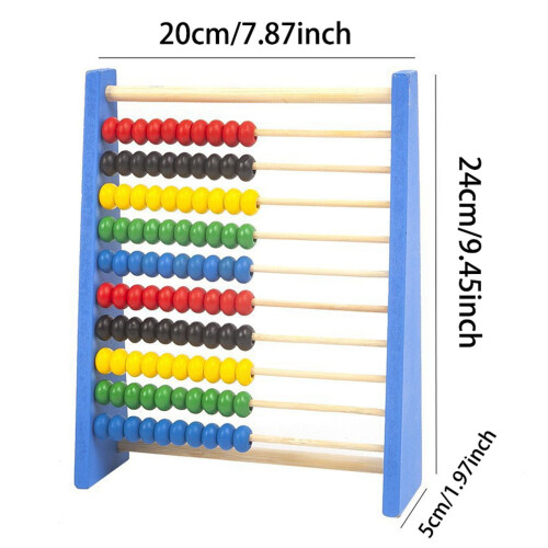 Supporto in legno per abaco per bambini, multicolore, 1 pezzo 1