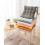 Coussin de chaise en microfibre avec attaches, antidérapant et lavable 4