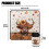 Sunflower Highland Cow Sewing Machine Dust Cover 1 Pack 5