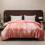 Roze dekbedovertrek 68x90 inch, premium polyester satijn 2