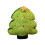 Coussin bonnet de Père Noël en coton matelassé 45 cm vert 2